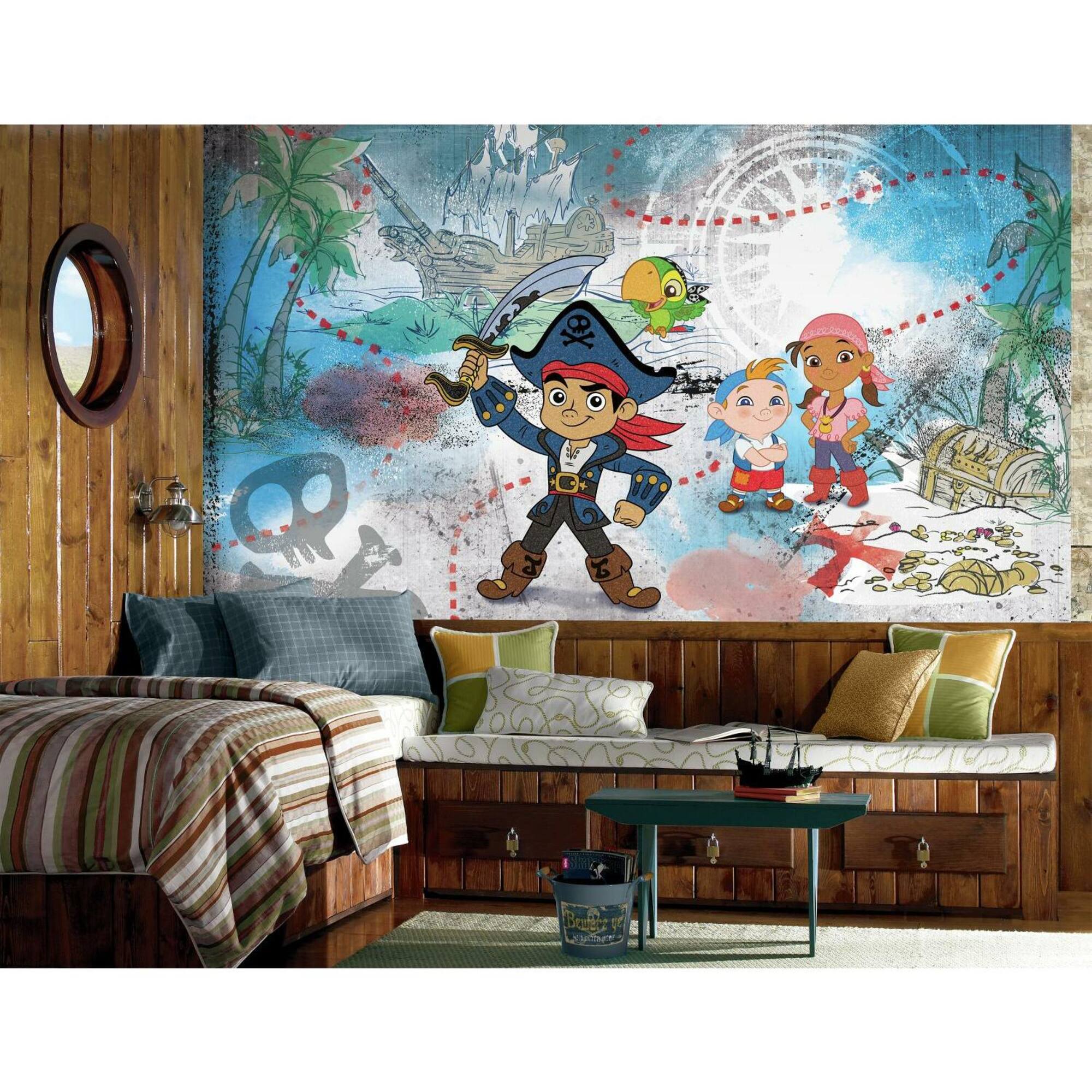 RoomMates Captain Jake Never Land Pirates XL Prepasted Mural